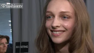 Model Talks - Daga Ziober - Exclusive Interview at Fashion Week Spring 2012 | FashionTV