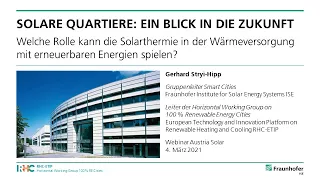 Solare Quartiere: Ein Blick in die Zukunft (Austria Solar Webinar 18)