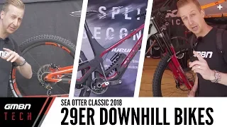 This Season's 29er Downhill Race Bikes | GMBN Tech At Sea Otter 2018