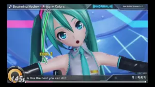 "Beginning Medley - Primary Colors" Hatsune Miku Project Diva X  [Normal] Eng Sub