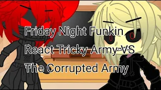 Friday Night Funkin React Tricky Army VS The Corrupted Army || FNF Animation || •TheRanitor•