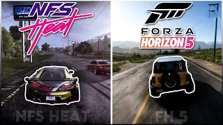 Forza Horizon 5 Vs Need For Speed Heat On Ultra Setting (GRAPHICS ENVIRONMENT COMPARISON ) GTX 1080