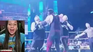 WWE Smackdown LIve KO and Zayn Choke Slammed