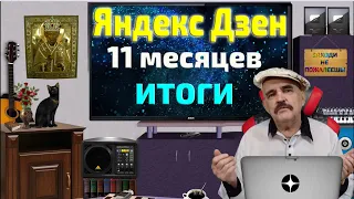 11 месяцев на Яндекс Дзен. Что с заработком. Слив аналитики.