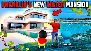 Franklin And Shinchan😱 Build Their Luxury Water Mansion🔥 For Christmas⛄ in GTA 5 !😱 #gta5