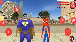 Amazing Spiderman Stickman Rope Hero Gangster City #3 Android Gameplay