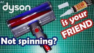 Dyson Soft Cleaner Head - not spinning - kind of repair