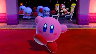Super Mario Party Minigames - Kirby vs Peach vs Mario vs Luigi (Master CPU)