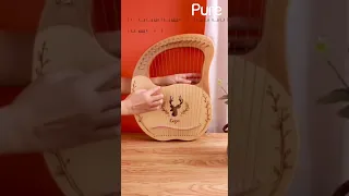 Deer Lyre harp for beginners. 19 String Lyre Harp