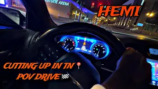 CHRYSLER 300s HEMI V8 POV DRIVE / VLOG ( I GO TO TENNESSEE ) CUTTING UP IN TRAFFIC IN #tennessee🔥