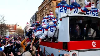 Privítanie Slovenských hokejistov v Bratislave 22.2.2022