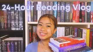 My 24 Hour Readathon Vlog Where I Read 5 Books & Fell Asleep... TWICE 🤫😂📖