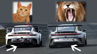 PORSCHE 992 CUP | SILENCED EXHAUST vs OPEN EXHAUST