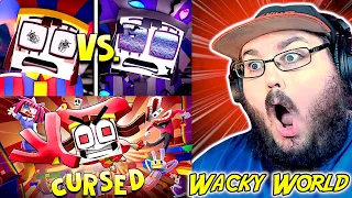 The Amazing Digital Circus Music Video 🎵 - "Wacky World" [VERSION A & B, WEIRD & CURSED!] REACTION!