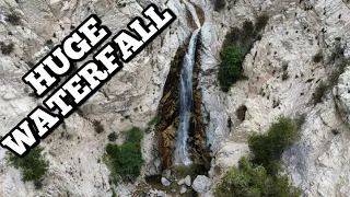 Southern California's LARGEST Waterfall | Big Falls Waterfall | Forest Falls | 4K DRONE