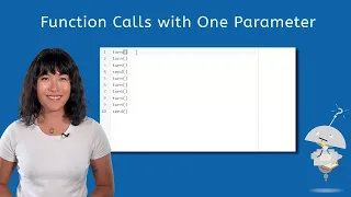 Function Calls with One Parameter - Intro to Programming for Kids and Teens!