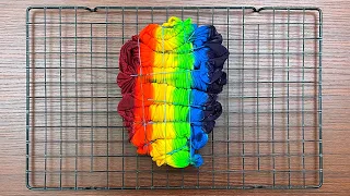 Tie-dye pattern : Rainbow Ripple