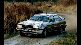 Tribute to: Audi Coupe Quattro.  Rally Action - 1986-1987-1988. Tarmac-Snow-Gravel. Part 2