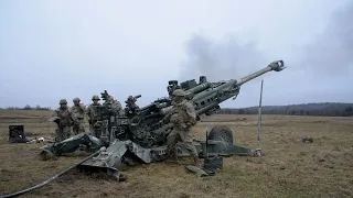 Soldiers Fire M777 Howitzers At GTA