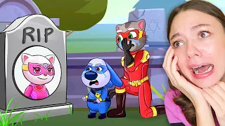 О Нет...АНДЖЕЛА, Пожалуйста ВСТАВАЙ 😢 R.I.P Анджела | Talking Tom Heros | My Talking Tom Friends