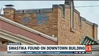 Swastika found on Noblesville building