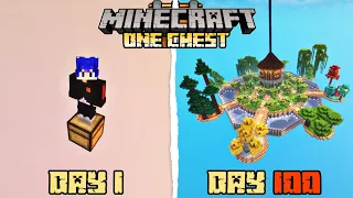 100 DAYS IN MINECRAFT BUT ONLY ONE CHEST