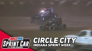 HIGHLIGHTS: USAC AMSOIL National Sprint Cars | Circle City Raceway | July 24, 2023