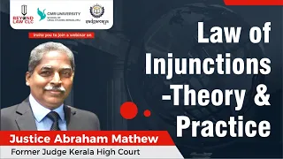 Law of Injunctions -Theory & Practice By Justice Abraham Mathew Former Judge Kerala High Court