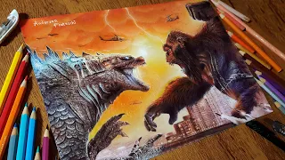 Drawing Godzilla vs Kong