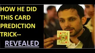 How DYNAMO did mind blowing CARD PREDICTION TRICK-- REVEALED