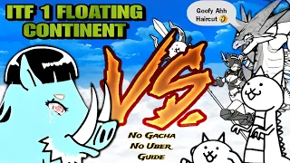 Can you Beat Floating Continent without Gacha?(Battle Cats)