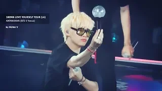 180906 Love yourself tour in LA - ANPANMAN / BTS V focus fancam / 방탄소년단 뷔 직캠