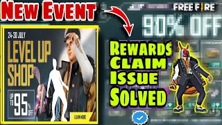 Free Fire New Level Up Shop Event | Full Details And Rewards Problem Solved |