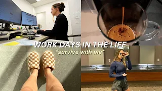 WORK DAYS IN MY LIFE | surviving not thriving