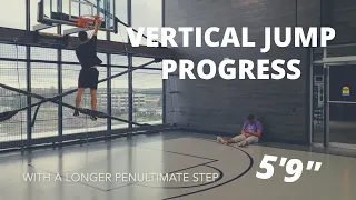 5'9 Vertical Jump Progress