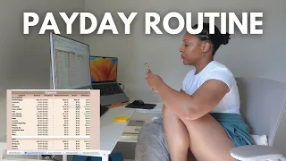 A relaxing payday routine | Budgeting bi-weekly & tracking debt payments