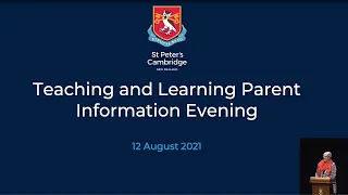 Teaching and Learning Parent Update 12 August 2021