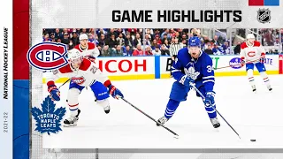 Canadiens @ Maple Leafs 4/9 | NHL Highlights 2022