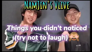 NamJin Vlive: Things you did not noticed (try not to laugh)