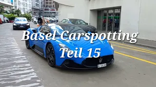 Basel Carspotting Teil 15(Burnout and Drift C63 AMG, 2x Huracan EVO, 2x 488, Maserati MC20...)