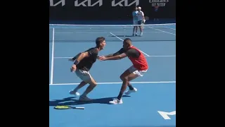 Nick Kyrgios  & Thanasi Kokkinakis  Dancing on Rod Laver Arena