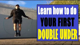 Learn How to do YOUR FIRST Double Under: Jump Rope Double Under Tutorial