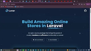 lunar laravel admin panel for ecommerce website