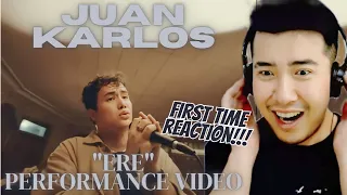 [FIRST TIME REACTION] JK LABAJO | juan karlos - ERE (Official Live Performance)
