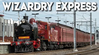 Australia's Magic Steam Train Trip! (AMA Events/Steamrail Wizardry Express Charter) | K190, K100