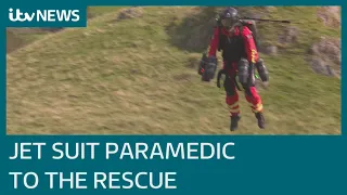 UK unveils 'world's first jet suit paramedic' | ITV News