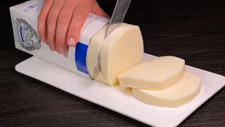 Don't buy cheese! 1 kg of cheese from 1 liter of milk in just 5 minutes!