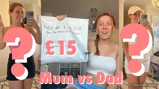 Mum vs Dad £15 NEW LOOK outfit challenge #fashion #newlook