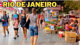 Real Life on the Streets of Rio de Janeiro on a Wednesday Night | Brazil 🇧🇷【4K】2024