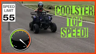 Kids 125cc Chinese ATV Top Speed! Coolster Max Speed Test!